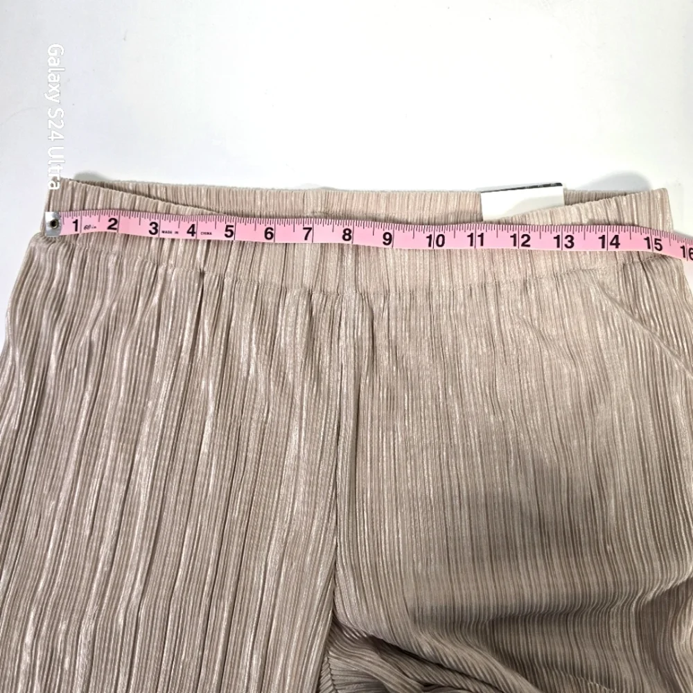 NWT‎ Anne Klein Beige Fully Lined Flowy Trousers Size M - Picture 8 of 11